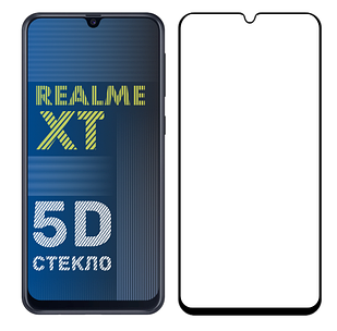 Захисне скло 5D для Realme XT (реалмі хт)