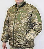 Бушлат зимовий подвійний (Куртка КВВЗ) ЗСУ статутний із підстібкою ММ-14 піксель, фото 4