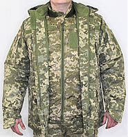 Бушлат зимовий подвійний (Куртка КВВЗ) ЗСУ статутний із підстібкою ММ-14 піксель