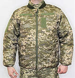 Бушлат зимовий подвійний (Куртка КВВЗ) ЗСУ статутний із підстібкою ММ-14 піксель, фото 5