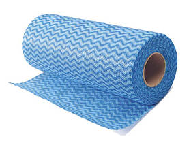Рушник спанлейс 30х50см сітка Блакитна Хвиля 100шт рулон