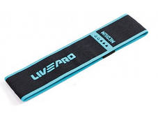 Фітнес-гумка тканинна LivePro POWER LOOP M-medium 63x7 см, жорсткість Medium