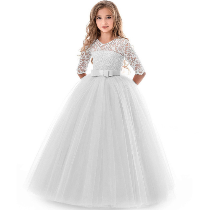 Святкова гарна біла сукня принцессыРгіпсеѕѕ Festive Fancy White Dress