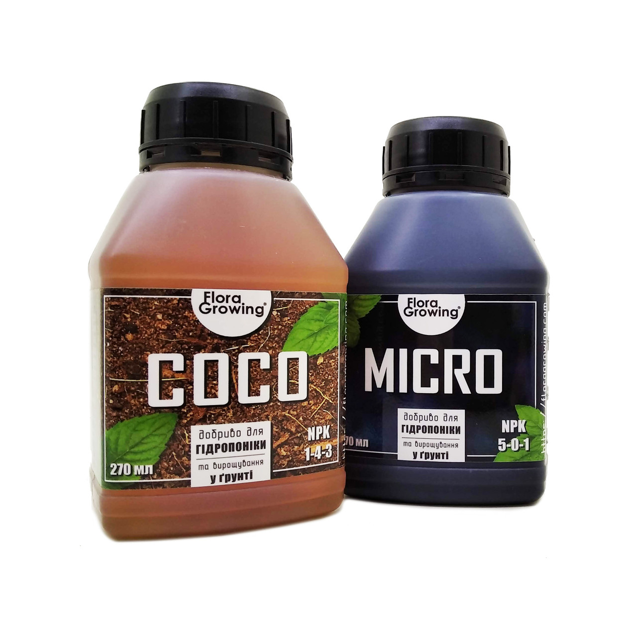 2 х 270 мл Coco Kit - Комплект добрив для вирощування в кокосі.