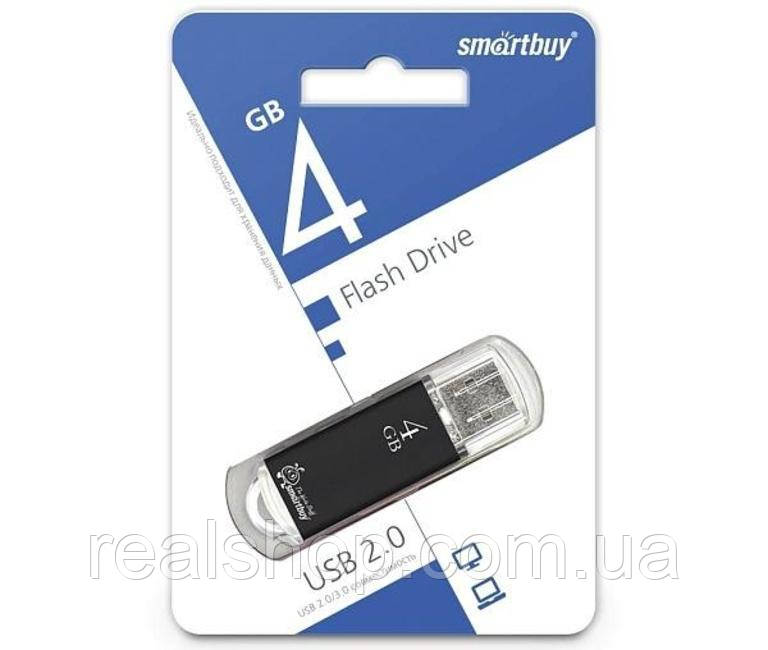 Накопичувач USB 4GB SmartBuy V-Cut series Black SB4GBVC-K 2.0