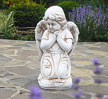 Садова фігура Ангел, що молиться на колінах 54x24x33 см Гранд Презент ССП12092 Крем