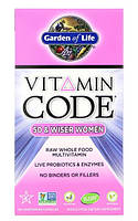 Garden of Life, Vitamin Code, для женщин от 50 и старше, мультивитамины из сырых цельных продуктов, 120 таблет