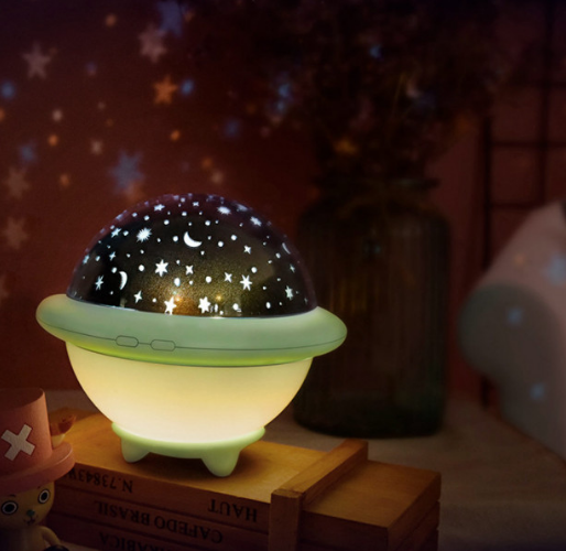 Проєктор зоряного неба "Сатурн" Зелений 3DTOYSLAMP, фото 1