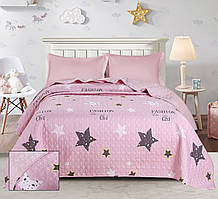 Покривало стьобане ТМ Bliss рожеве 160х220 см (C-0053)