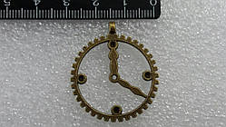 Годинники круглі, колір - бронза. Діаметр 30 мм №1