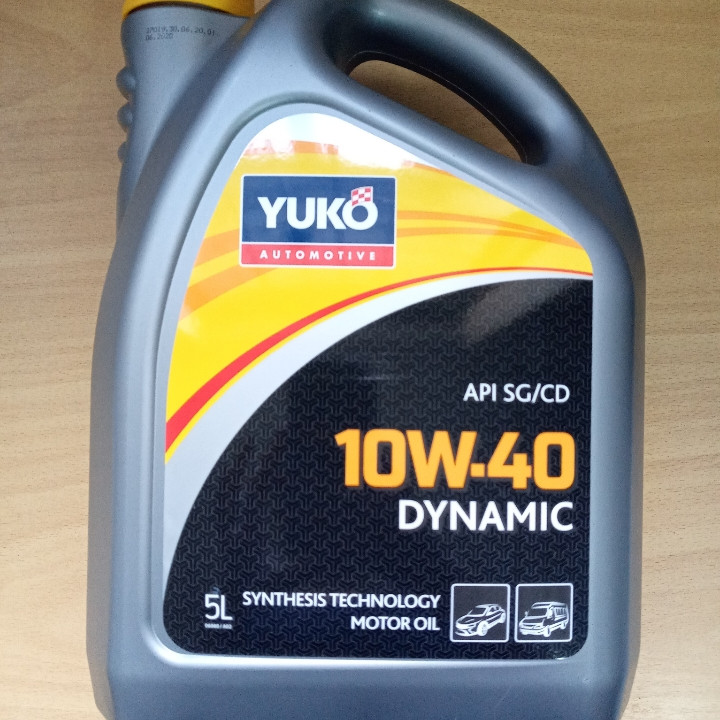 Моторне масло YUKO DYNAMIC 10W-40 API SG/CD, 5л., фото 1