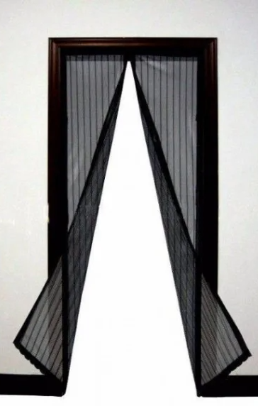 Москитная штора на магнитах 140 см х 210 см серая - фото 4 - id-p1214961093