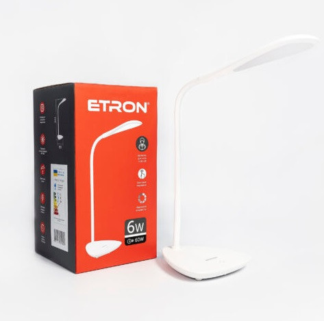 Лампа наст. LED ETRON Desk Lamp drop 6W 4200K White 1-EDL-403