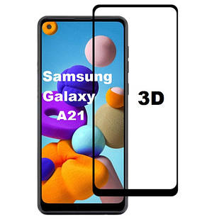 Захисне скло 3D для Samsung Galaxy A21 A215 (самсунг галаксі а21)