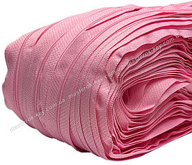 Блискавка спіральна метрова No3 Італія колір рожевий 513