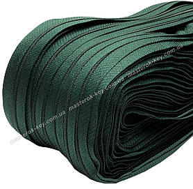 Блискавка спіральна метрова No3 Італія колір темно-зелений 735