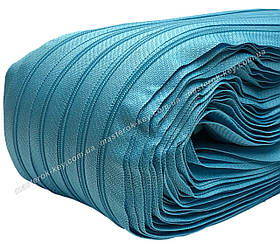 Блискавка спіральна метрова No3 Італія колір світло-лазурний 750