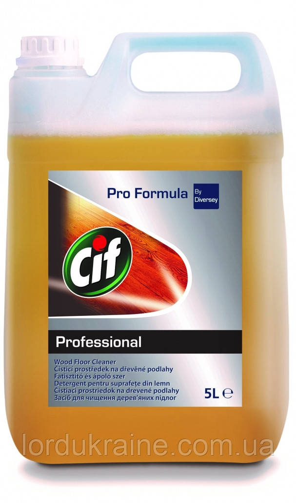 Мийний засіб для миття дерев'яних підлог Cif Professional Liquid Wood Cleaner, 5 л.