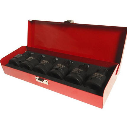 Набір головок ударних TORX T70,T80,T90,T100, SPLINE M16,M18 3/4" 6 од. J606T JTC, фото 1