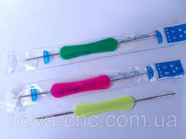 Гачок для в'язання двосторонній 1 і 2 мм, фото 1