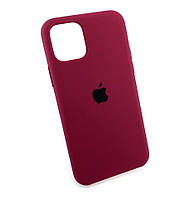 Чехол на iPhone 11 Pro накладка оригинальный противоударный Original Soft Touch бордовый