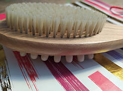 Щітка — масажер двостороння з дерев'яною ручкою для сухого масажу та миття тіла. Фабрика.