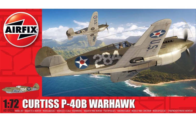 Curtiss P-40B Warhawk. Збірна модель літака в масштабі 1/72. AIRFIX 01003B, фото 1