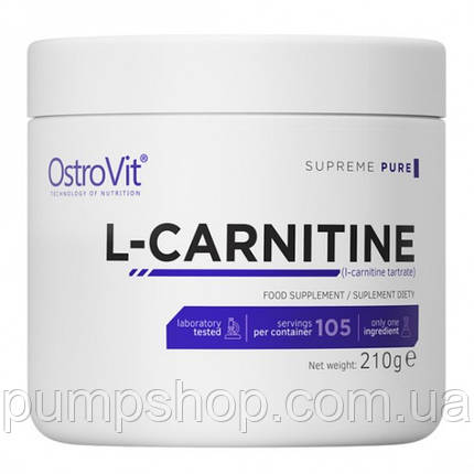 Л-карнітин OstroVit L-carnitine 210 г, фото 2