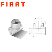 Трійник поліпропіленовий із внутрішньою різзю під ключ (ВР) 32х1"х32 Firat