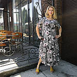 Плаття жіноче літнє тонке суперсофт Бохо батал Пл 187 софт, фото 6