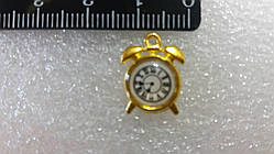 Годинник - будильник, круглі, колір - ЗОЛОТО. Діаметр 10 мм