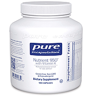 Pure Encapsulations Nutrient 950 with Vitamin K / Нутриенты 950 с витамином К 180 капс