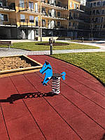 Гойдалка на пружині дитяча - Конячка Блакитний/ Поні / Коник. Будь-Який Колір.