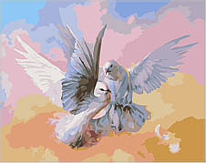 Картина за номерами Babylon Закохані голубки 40*50 см арт.SW007