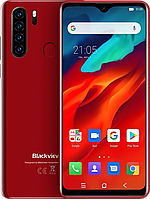 Blackview A80 Pro, 4/64 Гб, Четверная камера 13 Мп, 4680 mAh, 4G, Helio P25, Android 9, Дисплей 6.49" Красный (Coral Red)