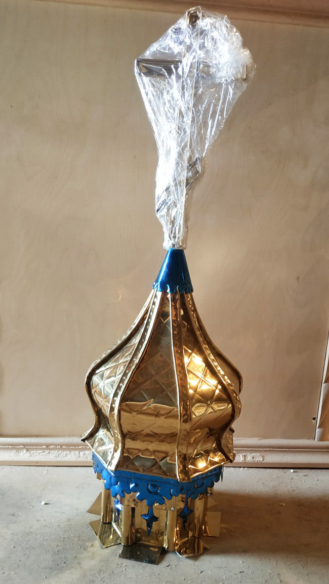 Золоті маківки з булату d/30cm в наявності