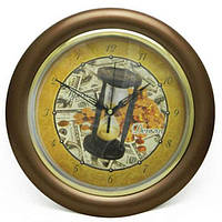 Годинник "Час-гроші", коричневі