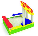 Пісочниця дитяча — Квітка 3. Будь-який колір. Розміри: 1650х1650х1500, фото 3