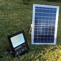 Світлодіодний прожектор 10W на сонячній батареї з пультом. Ліхтар сонячний 6500К, фото 2