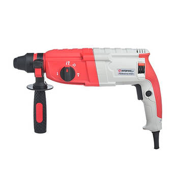 Перфоратор 790 Вт, 3.0 Дж, 0-1300 об./хв, 0-4800 уд./хв, 3 режими, SDS plus INTERTOOL DT-0183