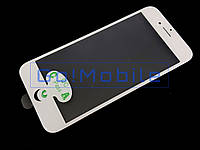 Стекло (для ремонта дисплея) для iPhone 8, iPhone SE2, iPhone SE 2020 белое с рамкой с OCA оригинал (Китай)