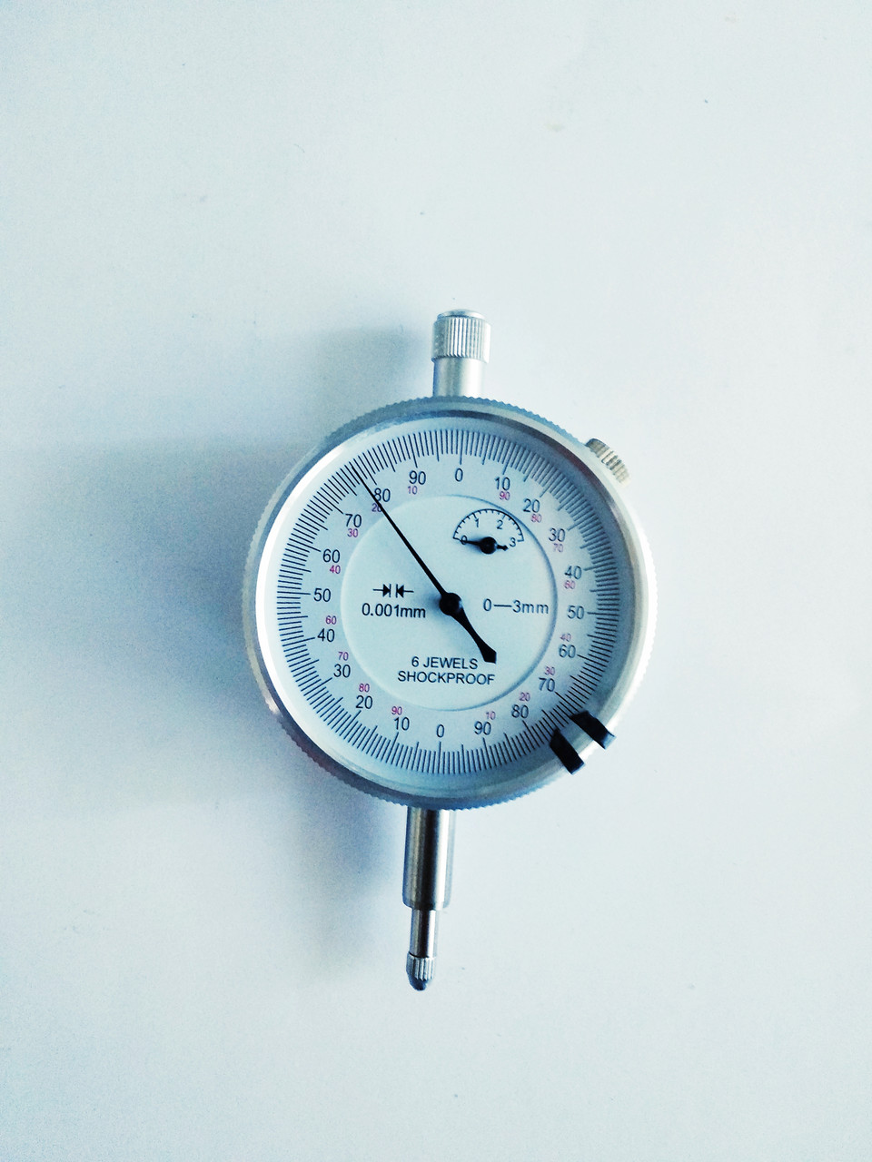 Індикатор годинникового типу KM-113-60S-3 (0-3/0.001 мм) без вушок