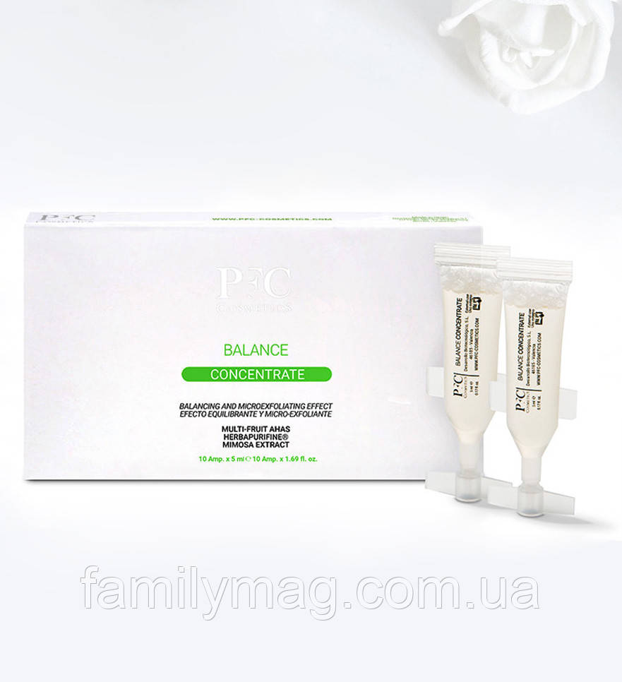 Ампули для жирної шкіри BALANCE Concentrate PFC Cosmetics (10 ампул по 5 мл)
