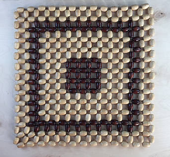 Дерев'яний масажер-накидка на сидіння автомобіля 40×40 см – комфорт і підтримка здоров'я