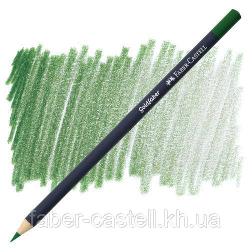 Кольоровий олівець Faber-Castell Goldfaber колір насичений оливково-зелений No167 (Permanent Green Olive), 114767