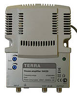 TERRA HA126 (1 вхід, 1 вихід, посилення 34 дБ, вихідний рівень 117дБ/мкВ, регулювання АЧХ і посилення)