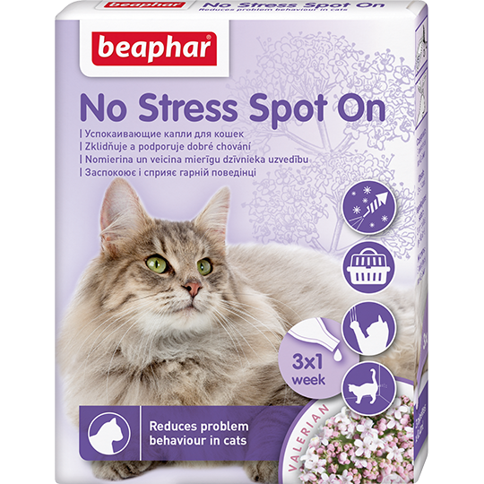 Заспокійливі краплі для котів Beaphar № Stress Spot On 3 шт/уп