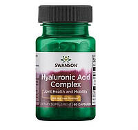 Гиалуроновая кислота . Hyaluronic Acid Complex, Swanson,( 166 мг, )60 капсул