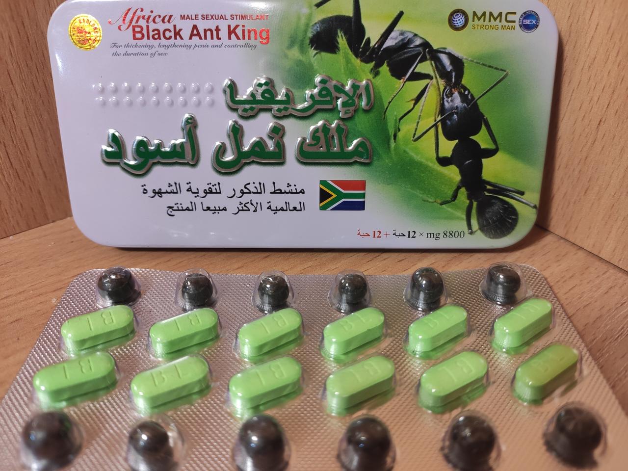 Таблетки для підвищення потенції Африканський чорний мураха 12 таблеток 12 вітамінів