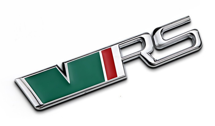 Емблема шильдик Skoda VRS (зелена) на кришку багажника